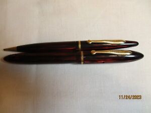 Vintage Shaffer's pen & pencil set # 350 & 250