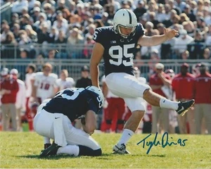 TYLER DAVIS HAND SIGNED AUTOGRAPH 8X10 PHOTO COA AUTO PENN STATE FOOTBALL KICKER - Picture 1 of 1