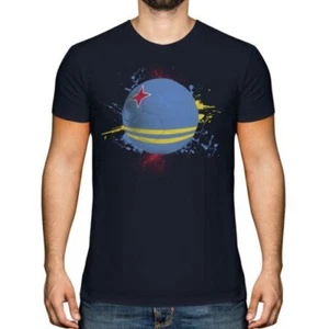 Aruba Football Hommes T-Shirt Cadeau Coupe Du Monde Sport - Picture 1 of 21