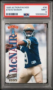 1995 Action Packed RC Rookie #36 Steve McNair Oilers/Titans PSA 9 Mint *Rare - Picture 1 of 2