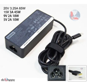 Lot of 3 Lenovo 65W 3.25A USB-C Type-C AC Power Adapter Charger Bulk Wholesale - Picture 1 of 4