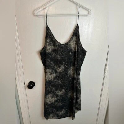 Hurley Coastal Cami Dress Cover-up, Women's, Gray/Tan, Size Large #1408 - Image 1 of 4