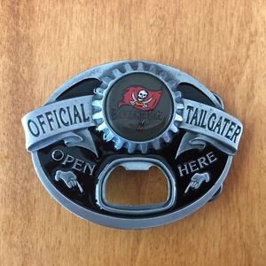 Tampa Bay Buccaneers NFL Belt Buckle Mens Siskiyou 2007 OFFICIAL TAILGATER Bucs - Picture 1 of 5