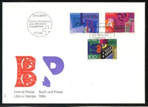 Busta 1994 - SVIZZERA - I LIBRI E LA STAMPA - BUSTA FDC - LOTTO/25283 - Picture 1 of 1