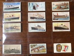 Konvolut 12 Vintage Schiff / Boot Tabakkarten - Bild 1 von 2