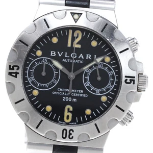 BVLGARI Diagono Scuba SCB38S Chronograph Black Dial Automatic Men's Watch_868336 - Picture 1 of 7