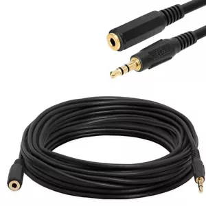 Cable de extensión de audio estéreo para auriculares de 3,5 mm macho a hembra altavoz auxiliar para automóvil MP3 - Imagen 1 de 14