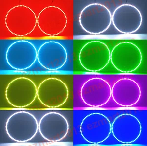 for Jeep Patriot 2007-2017 Headlight RGB halo ring angel eye flash DRL BT APP - Bild 1 von 18