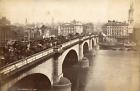 Angleterre, Londres, vue gnrale sur le pont, circulation difficile  Vintage al