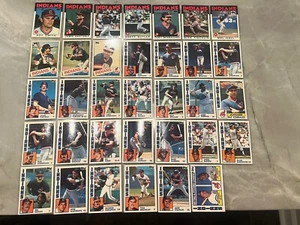 (34) 1984 1985 1986 Topps Tiffany Cleveland Indians Guardians Team Lot Rare! - Picture 1 of 6