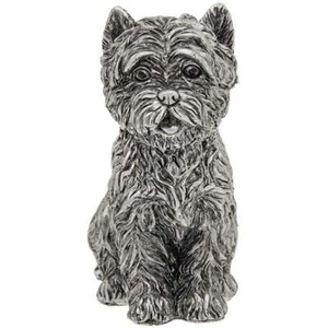 Shudehill Giftware Pequeño Adorno Westie Plateado - Sentado 320120 - Imagen 1 de 1