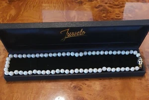 Akoya Perlenkette mit 585 Lapislazuli Goldverschluss - Bild 1 von 5