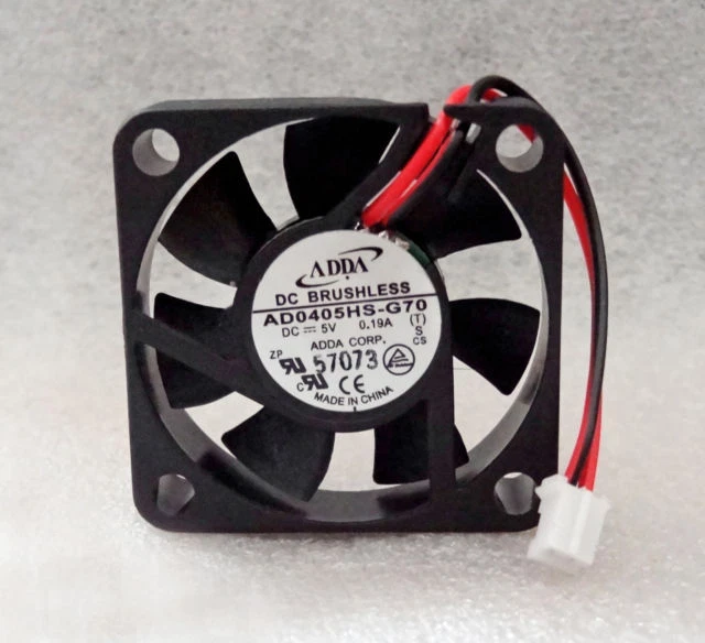 Adda AD0405HS-G70 40mm x 10mm 5V Sleeve Bearing Fan w/ 2 Pin mini connector - Image 1 of 1