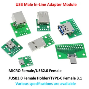 Typec Soldered Module Circuit Board Power Supply-USB to2.0/3.0 Female/Male MICRO - Picture 1 of 12