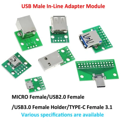 Typec Soldered Module Circuit Board Power Supply-USB to2.0/3.0 Female/Male MICRO - Image 1 of 4