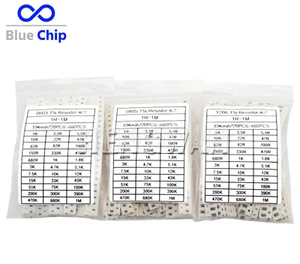 0603 0805 1206 1210 2512 SMD Chip Resistor Assorted Kit Resistance 1% 5% - Picture 1 of 11