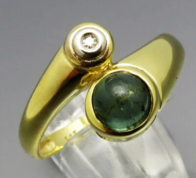 REIF-DESIGN - ELEGANTETR TURMALIN DIAMANT RING - 585 GOLD - Bild 1 von 4