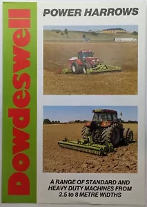 Original Dowdeswell Power Harrows, Hydraulic Folding, 2.5 To 8m Brochure - Picture 1 of 4
