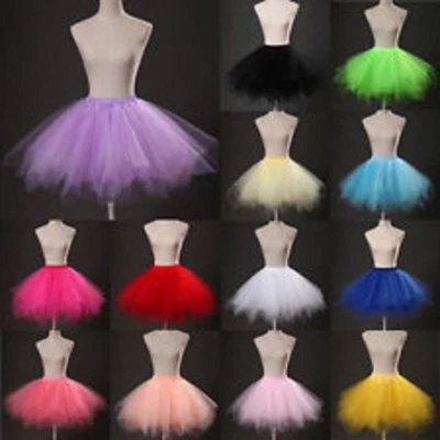 Röcke Junggesellenabschied Tütü Tüllrock Petticoat Ballett Reifrock Rock Tutu LY - Bild 1 von 4
