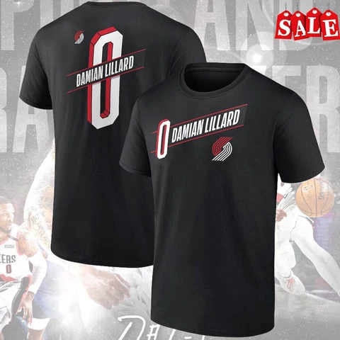 Damian Lillard Portland Trail Blazers 2022/23 Player Number T-shirt Gift Fan All Cover