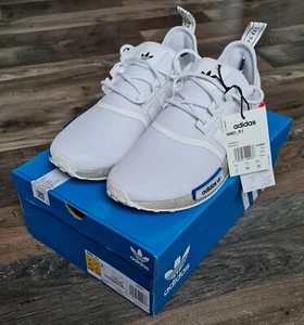 Adidas NMD R1 GX9525 Größe 41 1/3 US 8 weiß/rot/blau in OVP - Bild 1 von 12