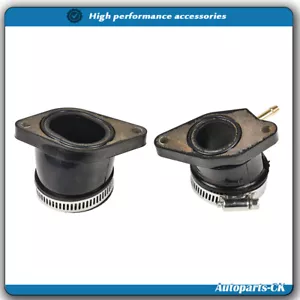 2 x Intake manifold carburetor boots L & R For Yamaha Raptor 660 660r 2001-2005 - Foto 1 di 8