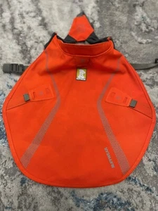RUFFWEAR HIGH-VIS OVERCOAT DOG JACKET RAIN SLICKER Sz XXS/XS Orange - Picture 1 of 5
