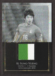 2014 Futera World Unique Soccer Memostar JERSEY #M40 Ki Sung-Yueng 038/100