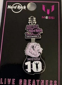 HARD ROCK CAFE PIN LIONEL MESSI ANNIVERSARY ARGENTINA MIAMI FLORIDA MLS SOCCER - Picture 1 of 4