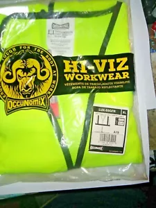 Occunomix Hi-Viz Workwear -xl-Vest Size Type R Class 2 NEW #12 - Picture 1 of 2