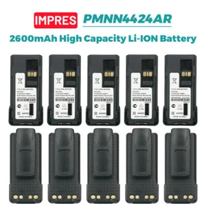 Batería de iones de litio IMPRES 10 PIEZAS PMNN4424 2600mAh para Motorola APX4000 APX3000 XPR3500 - Imagen 1 de 12