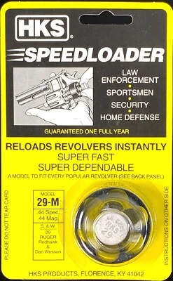 Cargador de velocidad HKS 29M 44spl/44mag para S&W 29, Ruger Redhawk, Taurus Raging Bull Foto 1 de 4