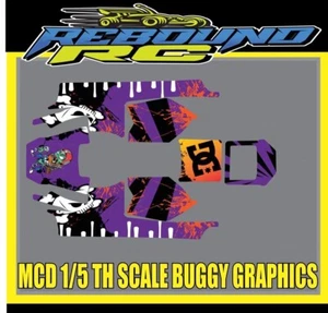 LOSI 5T 1/5 TH SCALE GRAPHICS KIT / 30 GRAD NORTH SHELL / BASHER / LARGE SCALE / - Bild 1 von 13