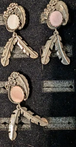 Anillo vintage rosa madreperla de plata esterlina para mujer concha redonda talla 5 - Imagen 1 de 4