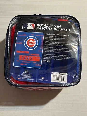 Chicago Cubs MLB 60" x 80" Plush Throw Blanket Northwest Company Cover