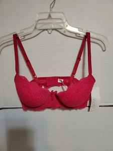 NWT Gilligan and o malley PIink lace push up bra 36D - Picture 1 of 3