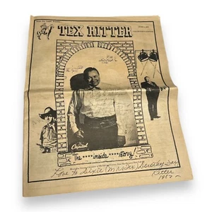 Dorothy Fay Ritter Signed Autograph Tex Ritter: Inside Story Fan Club Newspaper - Picture 1 of 6