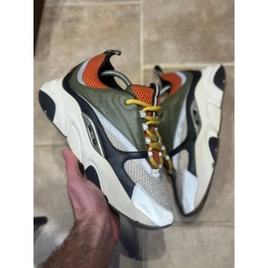 Size 9 - Dior B22 Sneaker ‘Olive Orange’ - Picture 1 of 9