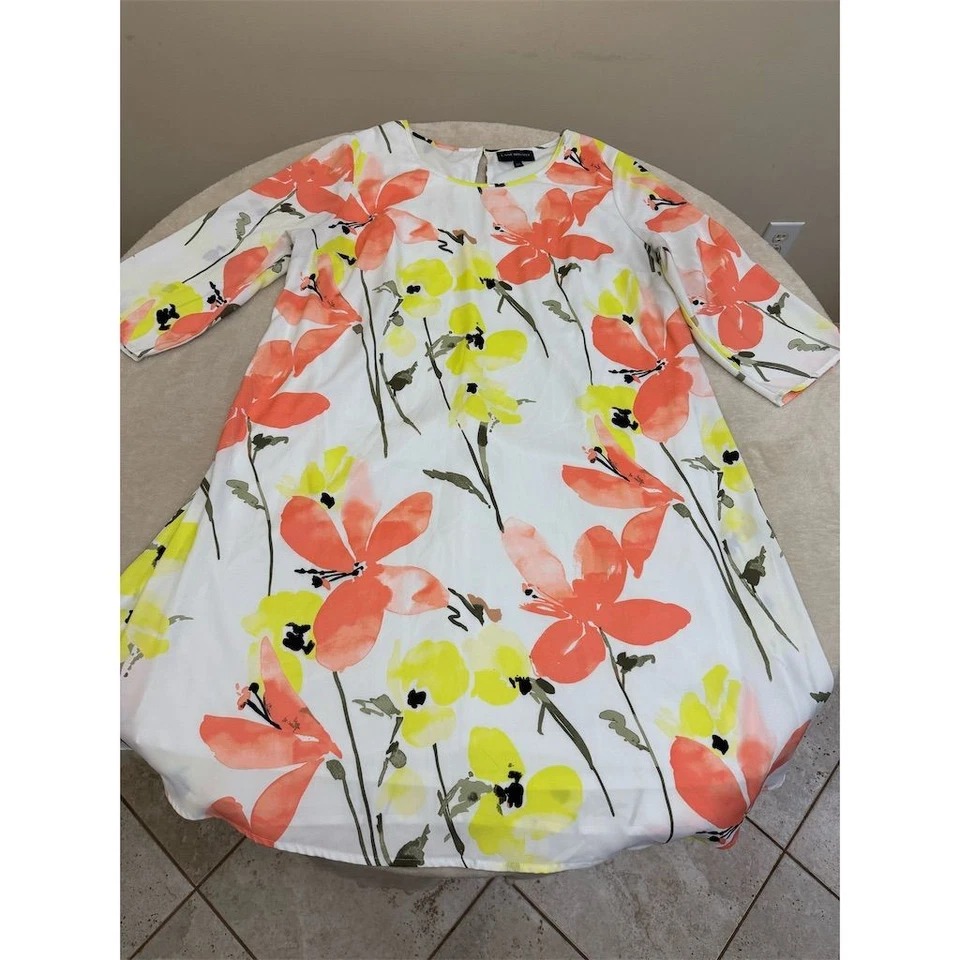 Lane Bryant Women's Floral Fit & Flare Midi Dress Size 14 Multicolor - Image 1 of 4