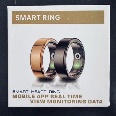 Vital Health Ring - Smart Ring, Size 10, Black, Mobine App Real Time Monitor - Image 1 of 4