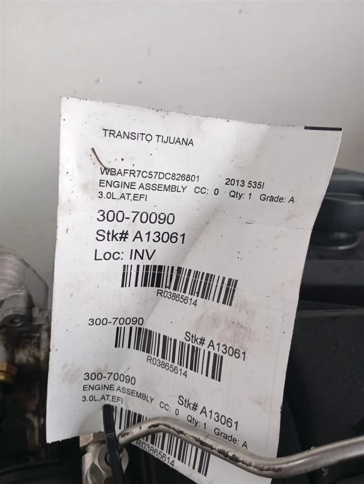 Engine 3.0L Turbo RWD Fits 12-19 BMW 640i 3865614 Foto 1 de 4