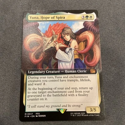 Yuna, Hope of Spira- #0517 Extended Art Regular MTG-NM - Image 1 of 4