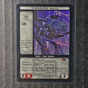Rakshasa MDG-1A, 1997 Battletech CCG MechWarrior Set (1/3) - Picture 1 of 2