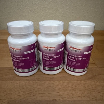 3X-Walgreens GRATIS + PURO Menopausia Soporte Multi-Síntomas 30 cápsulas cada una Foto 1 de 4