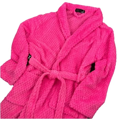 BETSEY JOHNSON Mujer Súper Suave Esponjoso Bata de Baño ROSA - OSFM Foto 1 de 4