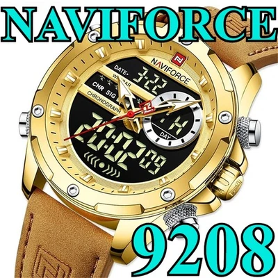 NAVIFORCE Brand Men's Chronograph Watch - Big Case Digital Sport Wristwatch - Image 1 of 4
