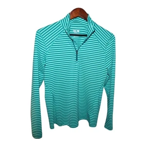 Mountain Hardwear Langarmshirt, türkis gestreift, OL8804, Damen M/M, Medium - Bild 1 von 5