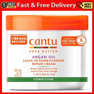 Cantu Leave-In Conditioning Repair Cream with Argan Oil, 16 Oz - Picture 1 of 12