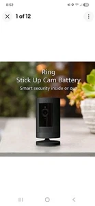 Batería Stick Up Cam | Cámara Exterior Resistente a la Intemperie, Vista en Vivo, Color Noche - Imagen 1 de 8