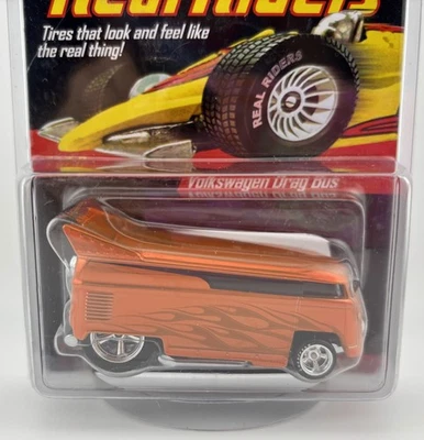 Hot Wheels ~ 2006 RR RLC ~ Volkswagen Drag Bus ~ Orange ~ 6339/11k, w/Protector - Image 1 of 4